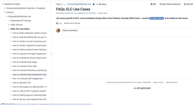 Fullstory use case library