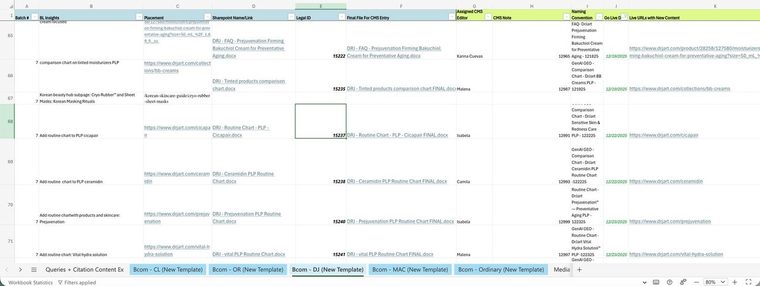 GenAI search content tracking
