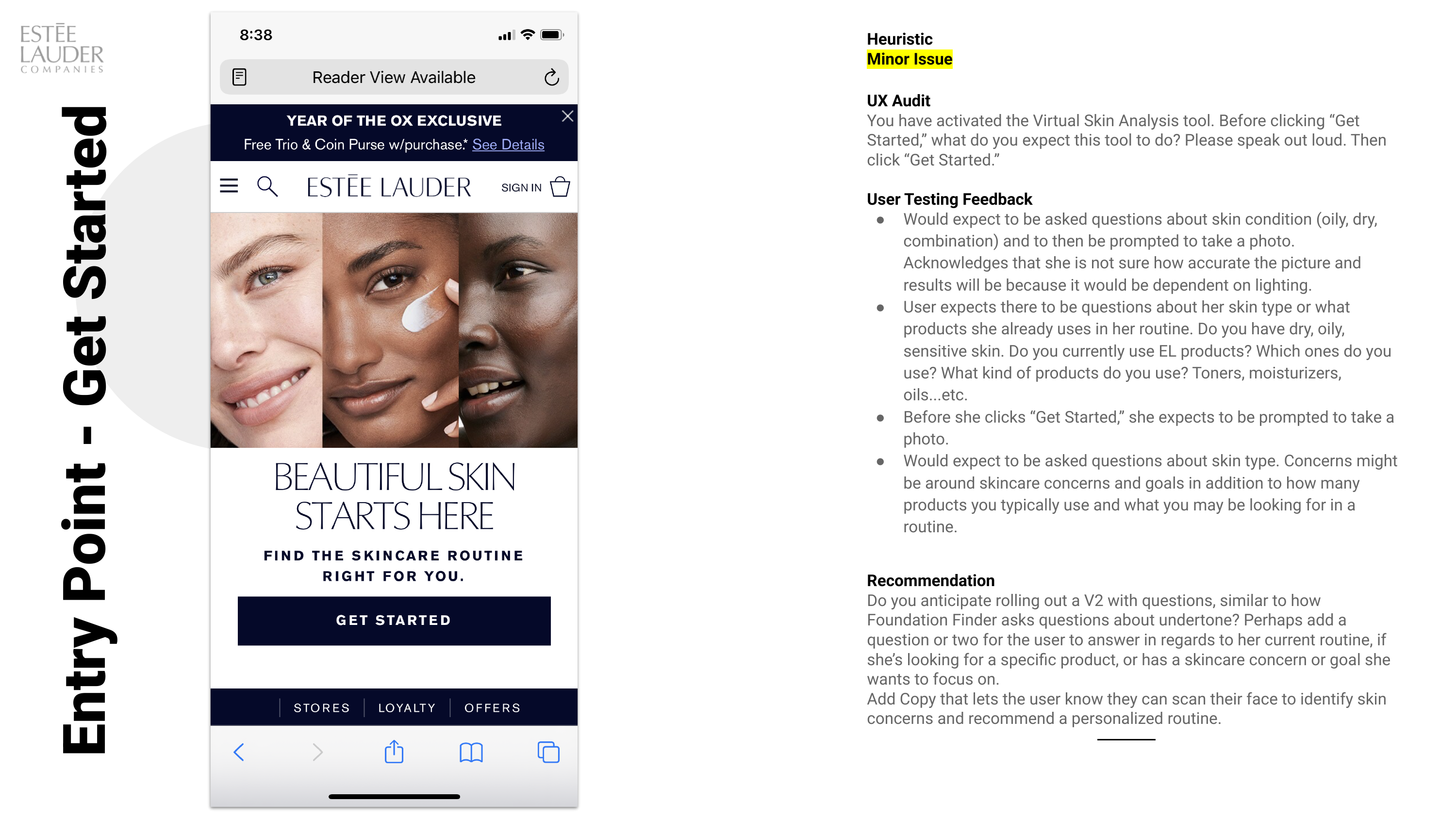 The tool entry point on mobile with the get started call to action